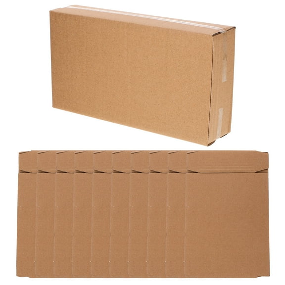 10 Pcs Flat Carton Storage Boxes Aircraft Packaging Crates Shipping for Small Business
