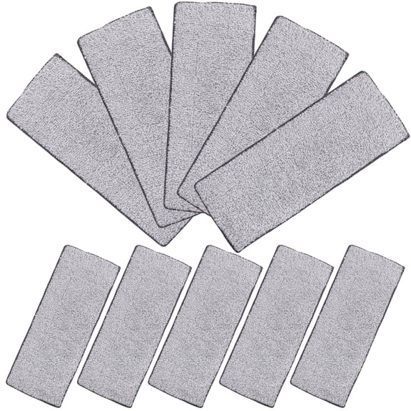 10 Pcs Flat Mop Replacement Cloth Fast Drying Pads Office Cleaning