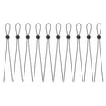 thumbnail image 1 of Uxcell 10Pcs Flexible Removable Hat Chin Cord 23.6"x0.09" Hat Strap with Cord Lock for Fishing Boating, Black, 1 of 6
