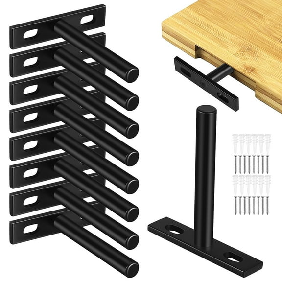 10 Pcs Floating Bulkhead Bracket Heavy Duty Shelving Heavy Duty Shelf Brackets Hidden Shelf Brackets Wall Shelf Brackets
