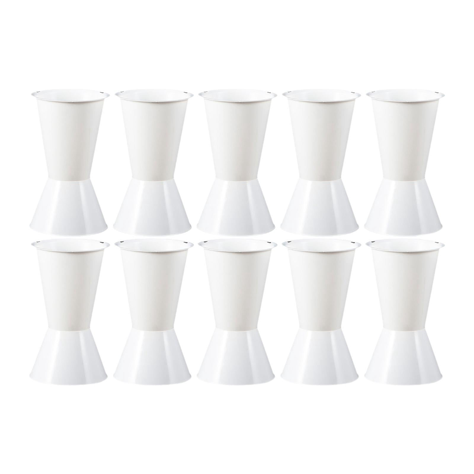10 Pcs Flower Bucket Decorative Vase Holder Durable PP Construction Ideal for Indoor Outdoor Garden Scenes