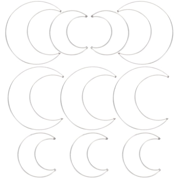 NIAIZEK Handmade Dreamcatcher Metal Hoops Moon Craft Accessories, , 5.9 x 5.9 x 5.9 Inches