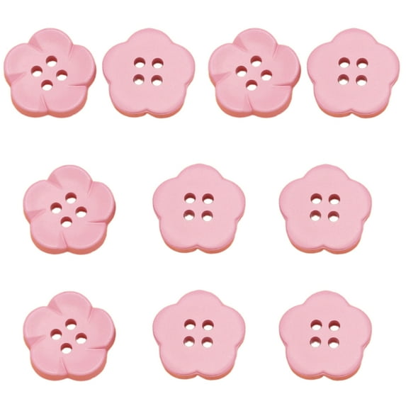 10 Pcs Flower Shape Buttons 4 Holes Buttons Colourful Buttons Sewing Buttons Resin Buttons for Sewing Crafts Projects