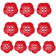 10 Pcs Flower Shape Buttons 4 Holes Buttons Colourful Buttons Sewing Buttons Resin Buttons for Sewing Crafts Projects