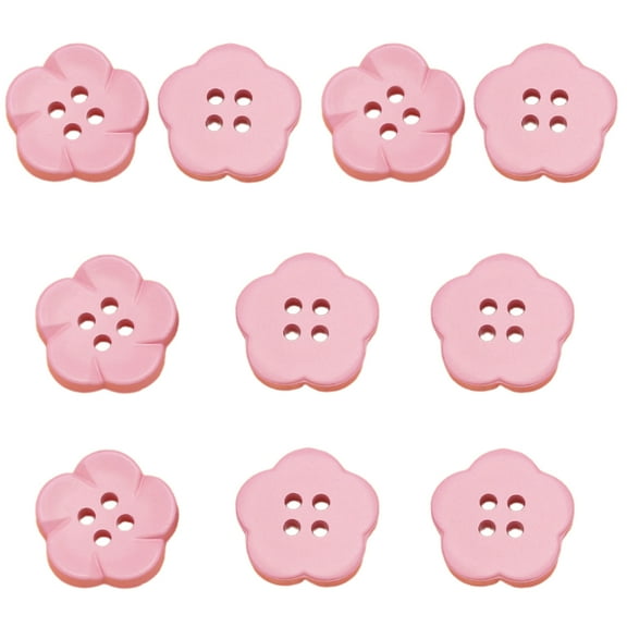 10 Pcs Flower Shape Buttons 4 Holes Buttons Colourful Buttons Sewing Buttons Resin Buttons for Sewing Crafts Projects