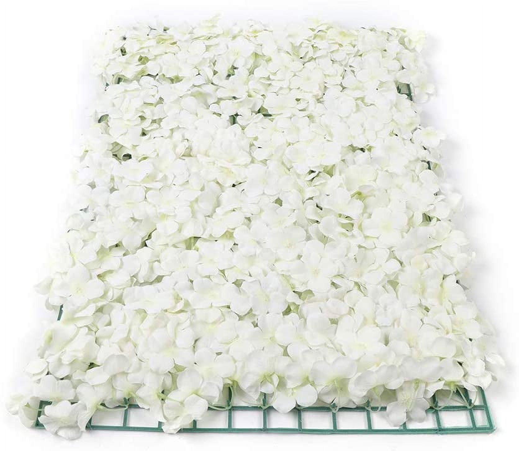 Artificial Flower Wall Backdrop Panel, 60cm X 40cm, Blush Rose Pink With Leaves