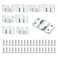 thumbnail image 1 of 10 Pcs Flush Mount Bracket Interlocking Hang Furniture Connector Stainless Steel Wall Picture Frame Brackets, 1 of 7
