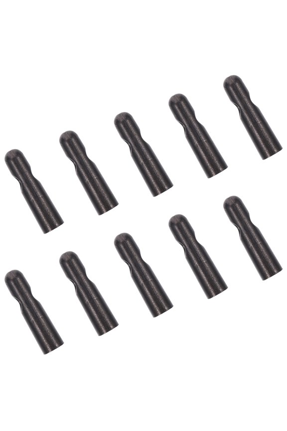 WEUVEB Umbrella Tip Replacement Parts Metal Black 10Pcs