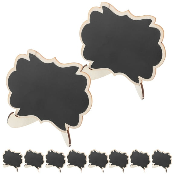 10 Pcs Food Labels for Party Mini Chalkboard Signs Banquet Black