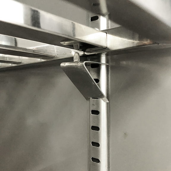 10-Pack Heavy Duty Stainless Steel Freezer Shelf Clips Pegs for Strong Support and Secure Shelving