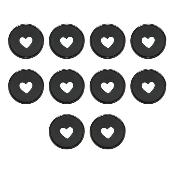 10 Pcs Frosted Binding Buckle Clamps Diary Discs Notebook Notebooks Black
