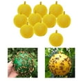 thumbnail image 1 of 10 Pcs Fruit Fly Sticky Traps,Sticky Ball for Indoor Outdoor Use,Hanging Sticky Insect Ball,Fly Trap Ball Repeller Killer,Topboutique Wasp Bee Insect Ball,3.15 in,Yellow, 1 of 6