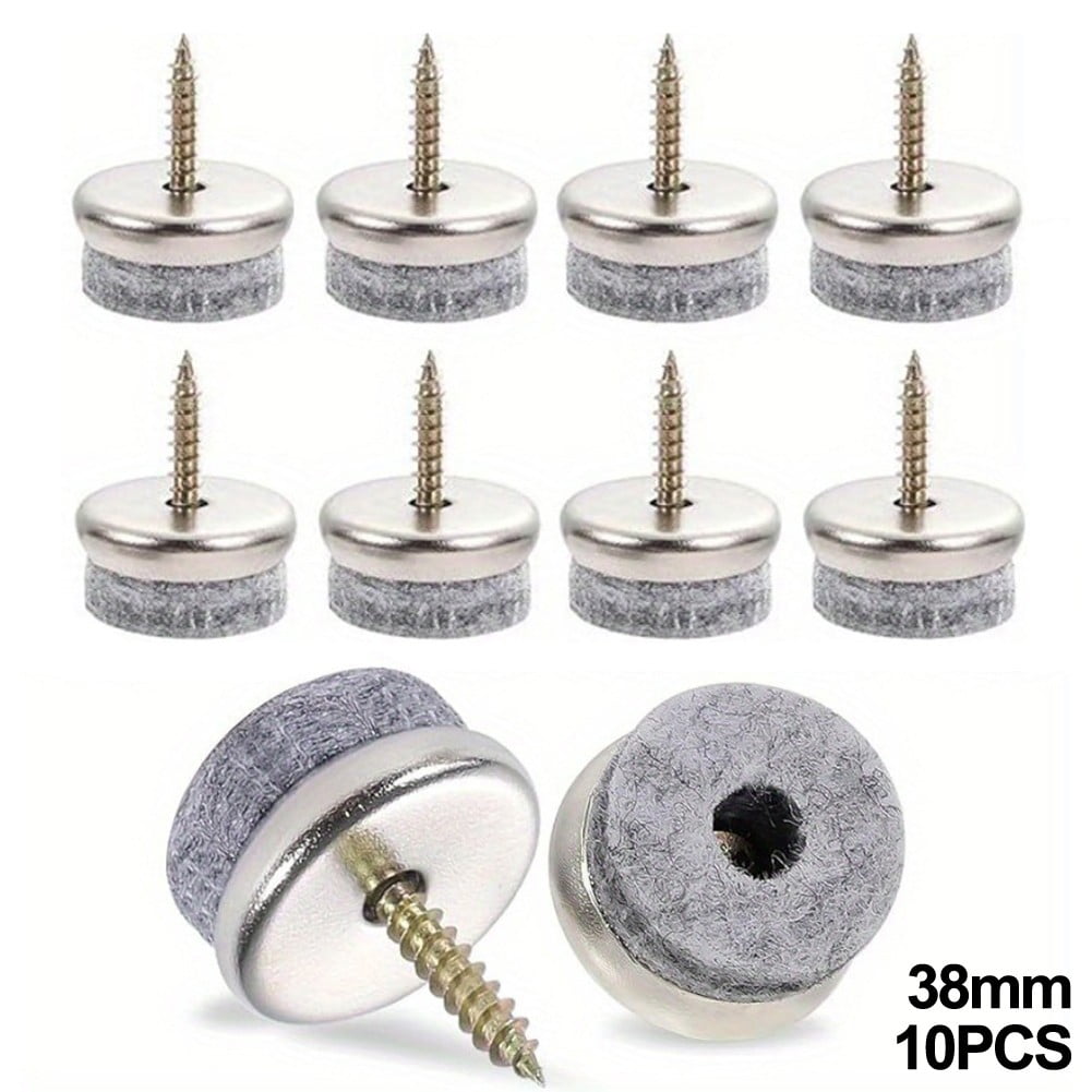 10 Pcs Furniture Felt Pads Felt Gliders Nail Furniture Pad Nails Felt