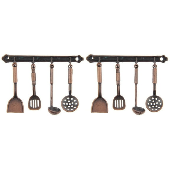 10 Pcs Furniture for Dollhouse 1:12 Dolls Accessories Mini Kitchen