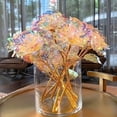 thumbnail image 1 of 10 Pcs Galaxy Rose Colorful Artificial Flowers Rainbow Rose Flower Forever Rose Best Gifts For Mother's Day Thanksgiving Valentine's Day Girl's Birthday Party, Gradient Color, 1 of 9