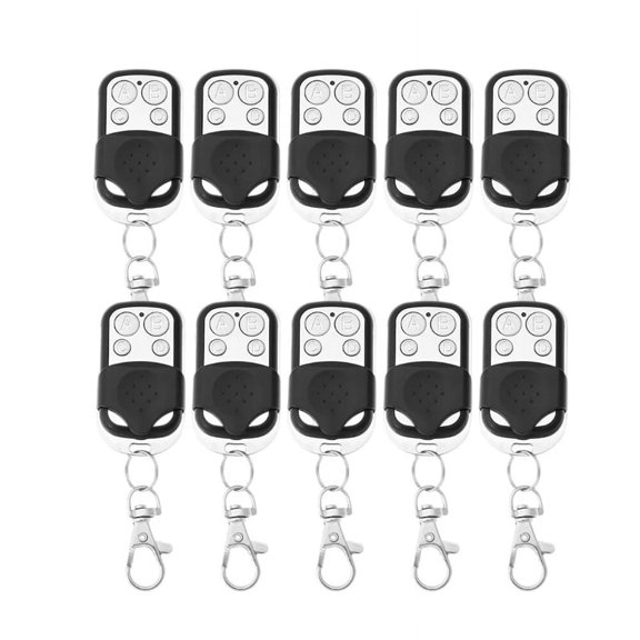 10 Pcs Garage Door Remote Control 433Mhz for Car Gate Cloning Key