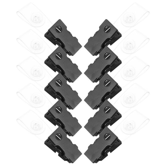 10 Pcs Garden Flag Clip Holder Hanger Stand Fixing Clips Stoppers Banner Poles Plastic