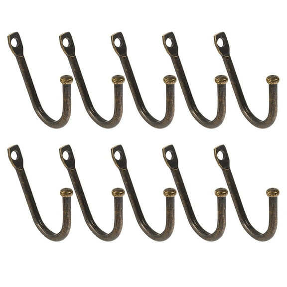 10 Pcs Gardening Hook Decorative Hooks J Hook Aluminum Clothes Hook L Vintage Hook Zinc Hooks