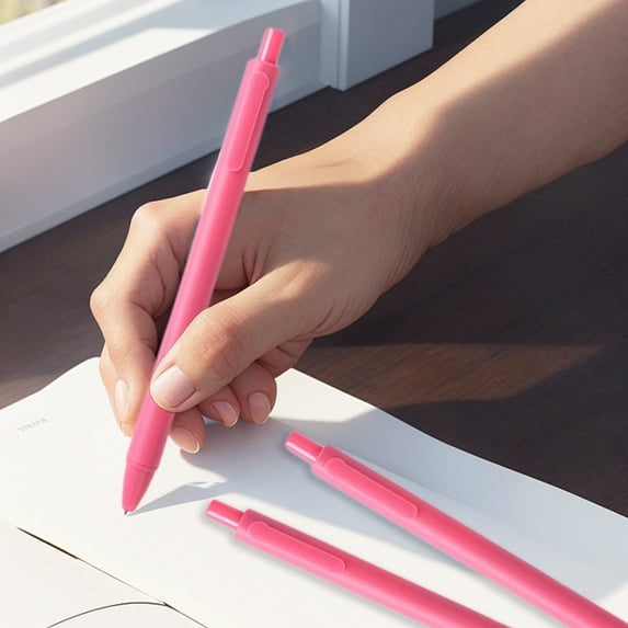 10 Pcs Gel Ink Pens, Black Ink 0.5 mm Fine Point Smooth Writing Cute Pens, Large Capacity Fast Drying Basic Blackness Gel Pens, Scalable Touch Pen, Stationery Supplies, for Office