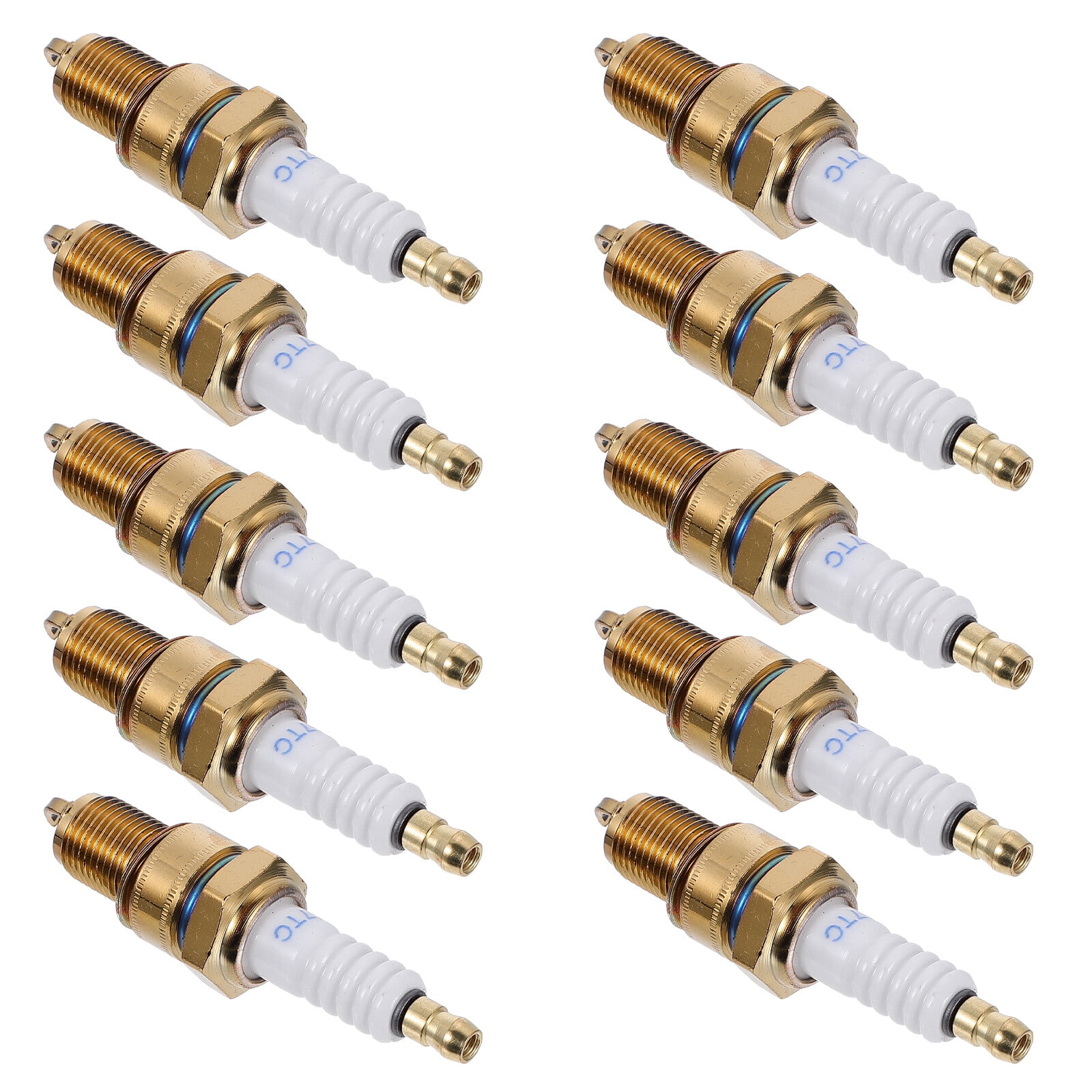 10 Pcs Generator Lawnmower Spark Plug Engine Spark Plugs Replacement