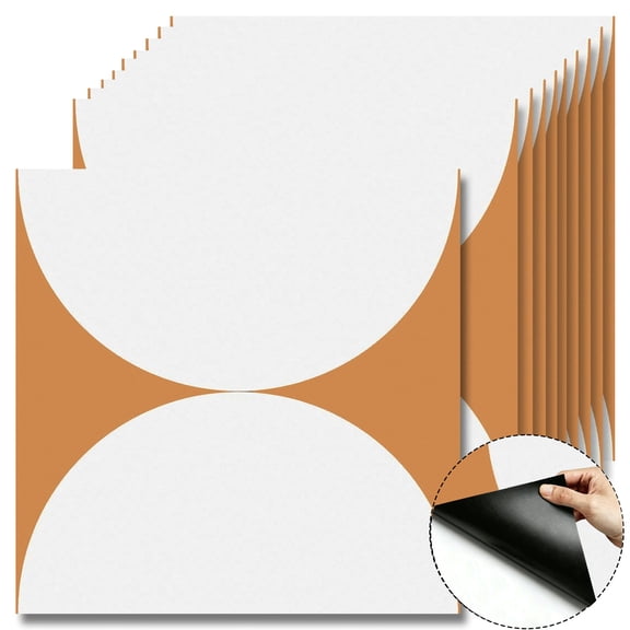 10 Pcs Geometric Peel and Stick Floor Tiles 12x12 Inch Cover 10 Sq Ft, Self-Adhesive DIY Vinyl Flooring, Removable Waterproof Peel and Stick Tile for Bathroom Kitchen Wall Bedroom Stair Home
