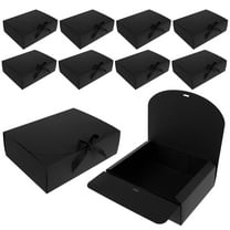 10 Pcs Gift Boxes with Lids and Ribbon Paper Present Box Large Capacity Paper Boxes Reusable Bridesmaid Proposal Box Decorative Gift Wrap Box for Wrapping Gifts