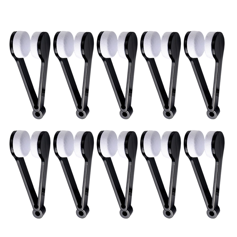 10 Pcs Glasses Eyeglass Cleaner Cloth Tool Eyeglasses Brush Lens Wiping 