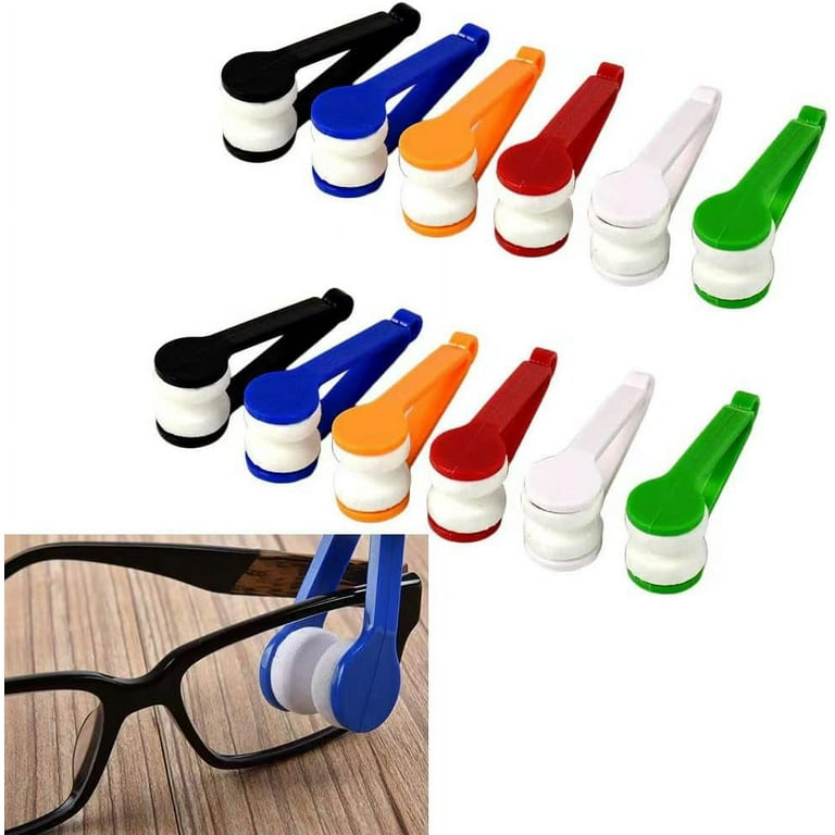 5 Pcs Mini Sun Glasses Eyeglass Microfiber Spectacles Cleaner Soft Brush Cleaning Tool Mini Microfiber Glasses Eyeglasses Cleaner Cleaning Clip