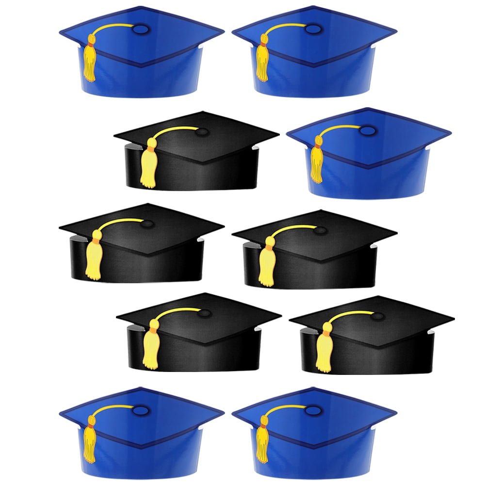 10 Pcs Graduation Hats for Preschoolers Doctor Paper Child