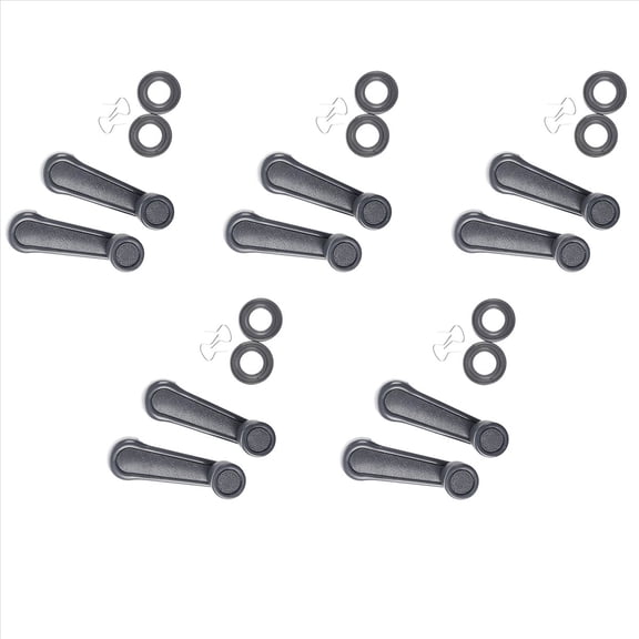 10 Pcs Gray Plastic Universal Car Window Winder Cranks Handle Lever,10 x Window winder Hand Crank,Gray