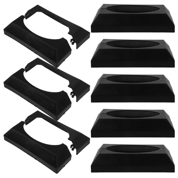 10 Pcs Guardrail Foot Cover Post Skirt Replacement Fence Post Covers Plastic Fence Post Caps