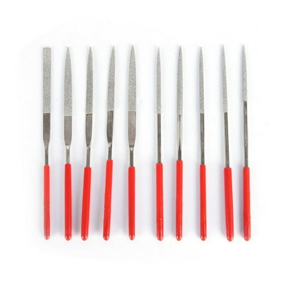 10 Pcs Guitar File Fret Nut Saddle Slot Grinding File Set Luthier Repair Tool