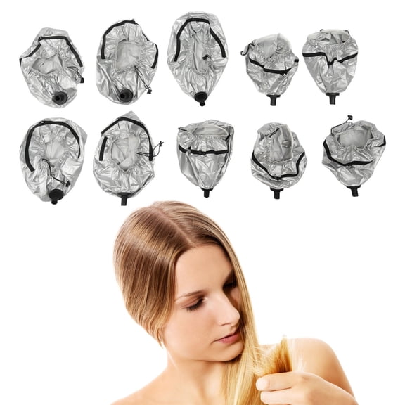 10 Pcs Hair Dye Hats Spa Salon Nano Hair Steamer Vertical Hair Dyeing Hat