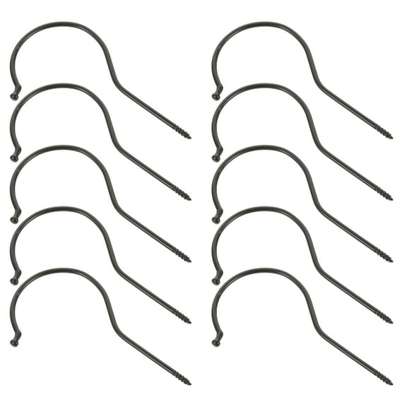 10 Pcs Hanger Hook Accessories Coat Hanger Heavy Duty Screw-In Hooks Hanger Accessory Hooks Screw Hook for Hanger