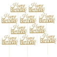 thumbnail image 1 of RENACLIPY Gold Birthday Cake Topper for Multi-Tier Cakes and Celebrations 10Pcs, 1 of 1