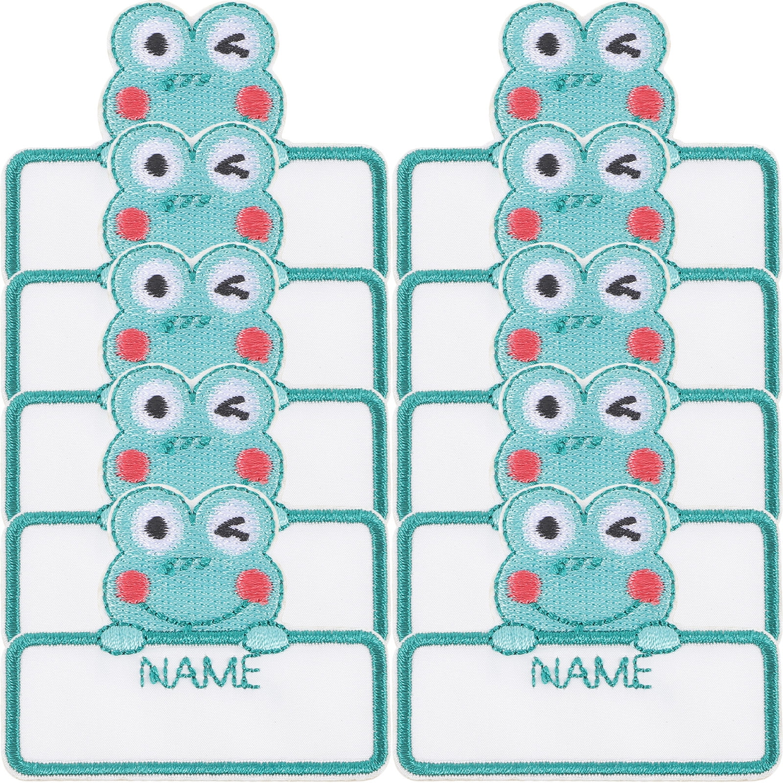 10 Pcs Hat Backpack DIY Self-adhesive Name Sticker Embroidery Cloth …