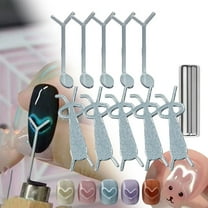 10 Pcs Heart Magnet for Cat Eye Gel Polish, 2025 New Cat Eye Magnetic Nail Art Tool SetMagnet Sticks with Y-Shaped Guide for Nails, Magnetic Nail Art Tool for Stunning Cat Eye Effect,DIY Manicure Kit