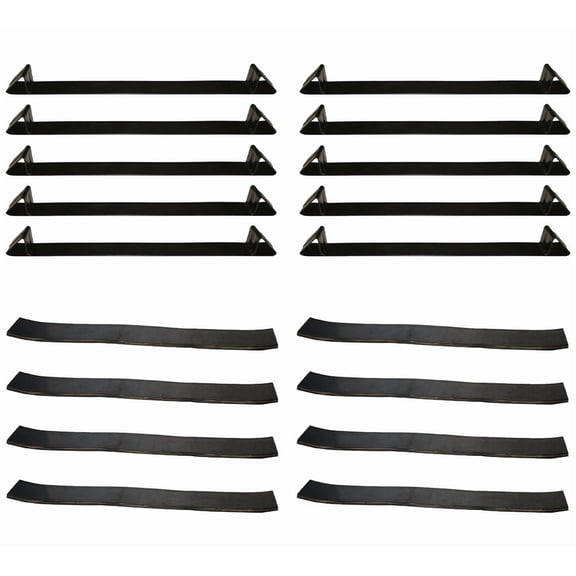 10 Pcs Heavy Duty Rubber Coil Pad 6" x 48", 10Pcs Coil Racks for Steel Coils Securement