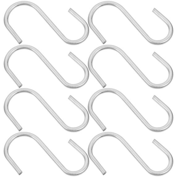 10 Pcs Heavy Duty Zinc Plated S Hooks for Kitchen Utensils, Pots, Pans ...