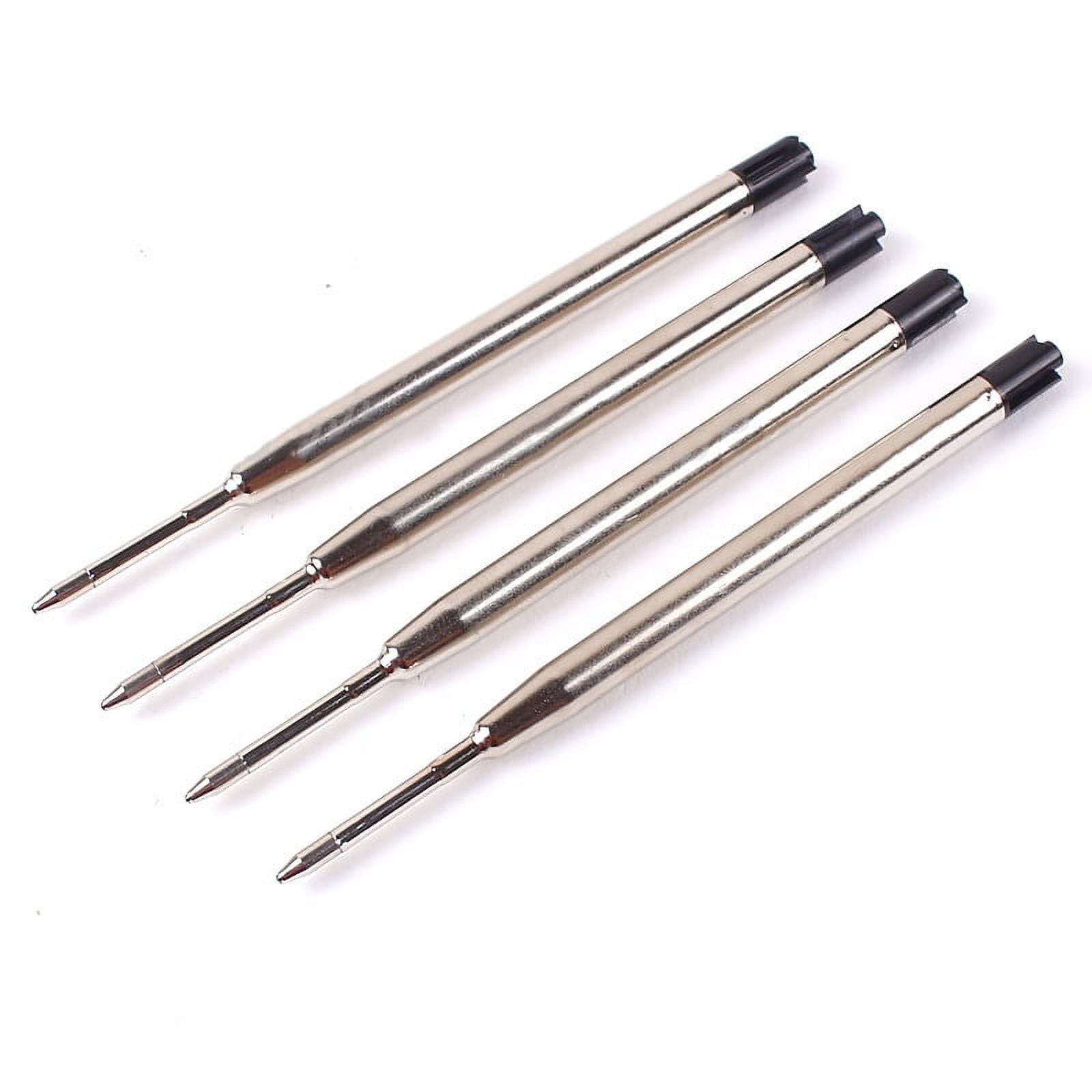 10 Pcs High Quality Black Ink Refill for Roller Ball Pens Smooth Writing Pen Replacement Refills Outdoor Camping