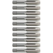10 Pcs High-Speed Steel Spiral Point Plug Taps, 3/4"-10 UNC, H4, 3 Flute, Bright (Uncoated) Finish