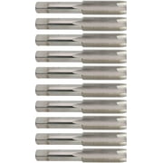 10 Pcs High-Speed Steel Spiral Point Plug Taps, 5/8"-18 UNF, , 3 Flute, Bright (Uncoated) Finish