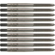 10 Pcs High-Speed Steel Spiral Point Plug Taps, 8-36 UNF, , 2 Flute, Bright (Uncoated) Finish