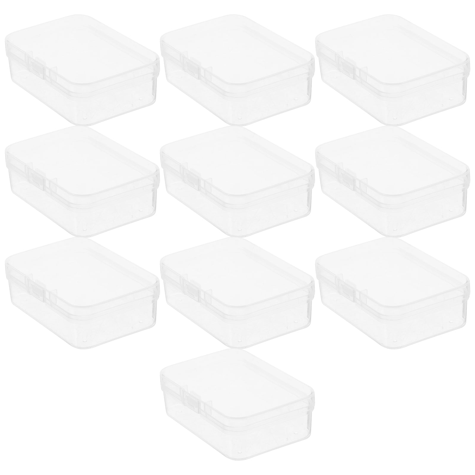 10 Pcs Highly Transparent Box Clear Plastic Boxes Plastic Container ...