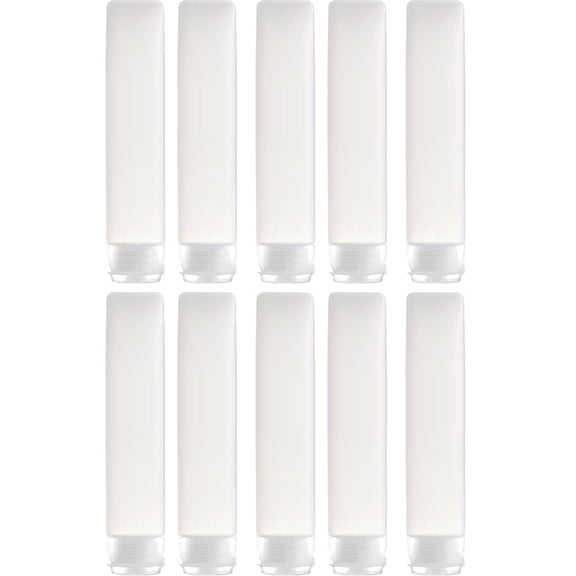 10 Pcs Hose Bottle Squeeze Facial Cleanser Cream Small Bottles Travel Tubes Dispenser Refillable Portable Lotion