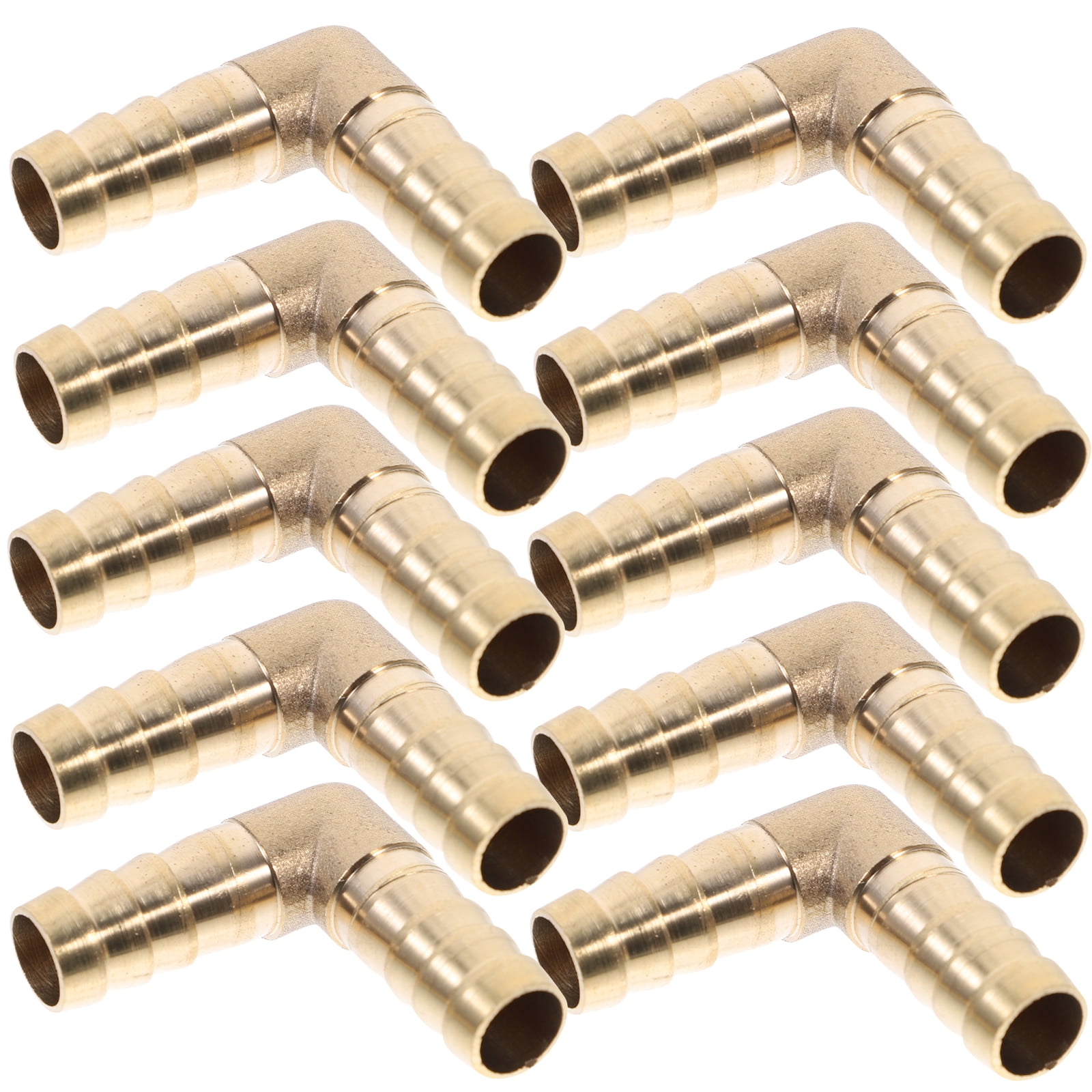 ifundom garden hose connector Hose Repair Connector Copper Fuel Connection Oil Transfer 10pcs