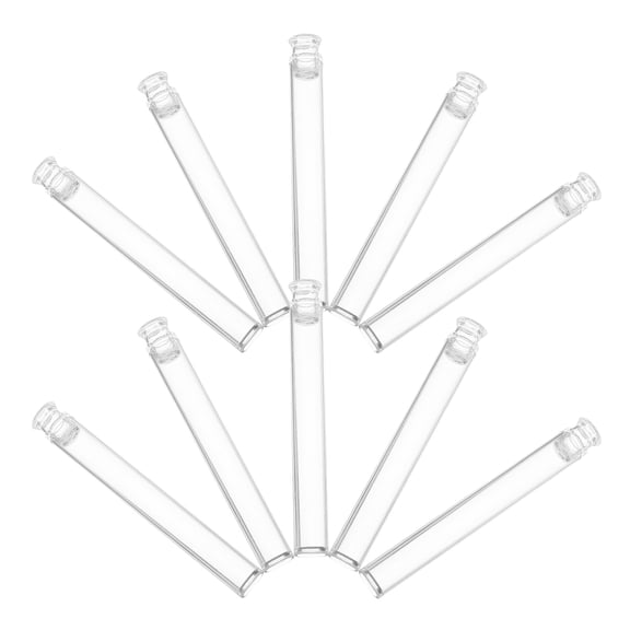 MLINS 10pcs Empty Incense Holders Clear Sticks Storage Tubes Portable Holders Canisters Acrylic Holders Portable Carriers