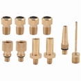 thumbnail image 1 of 10 Pcs Inflator Pump Nozzle Kit Presta Schrader Valve Tube Bicycle Adaptors for Road & Fixie Bike Tire, 1 of 4