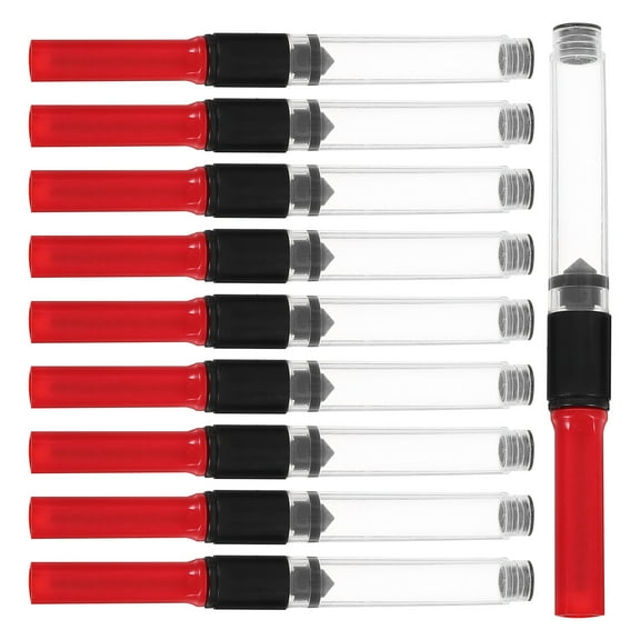 10 Pcs Ink Absorber Fountain Pen Tools Converter Red