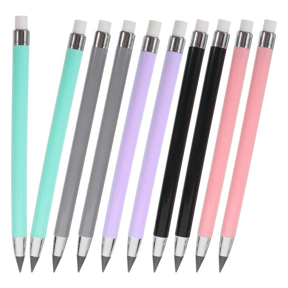 10 Pcs Inkless Macaron Pencil Pencils Drawing Pencil Everlasting Pencil with Eraser